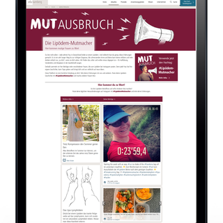 Lipödem-Mutmacher mit iPad
