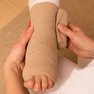 Compression bandages are very important after a sclerotherapy.